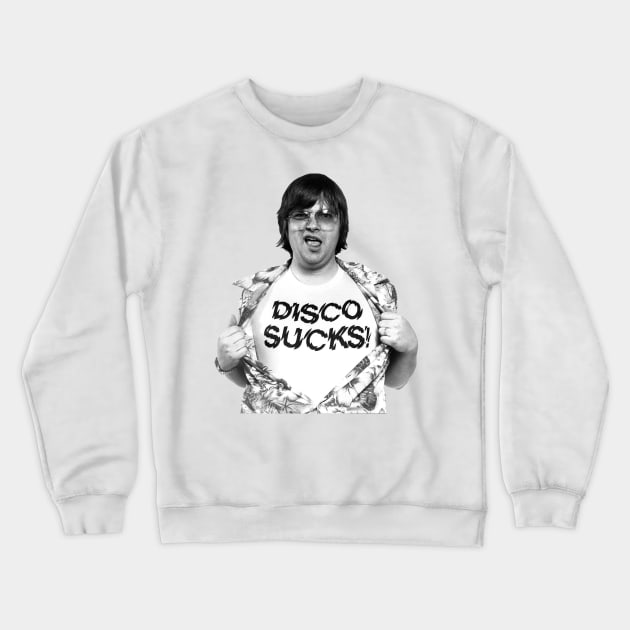 Steve Dahl: Disco Sucks Crewneck Sweatshirt by sinewave_labs